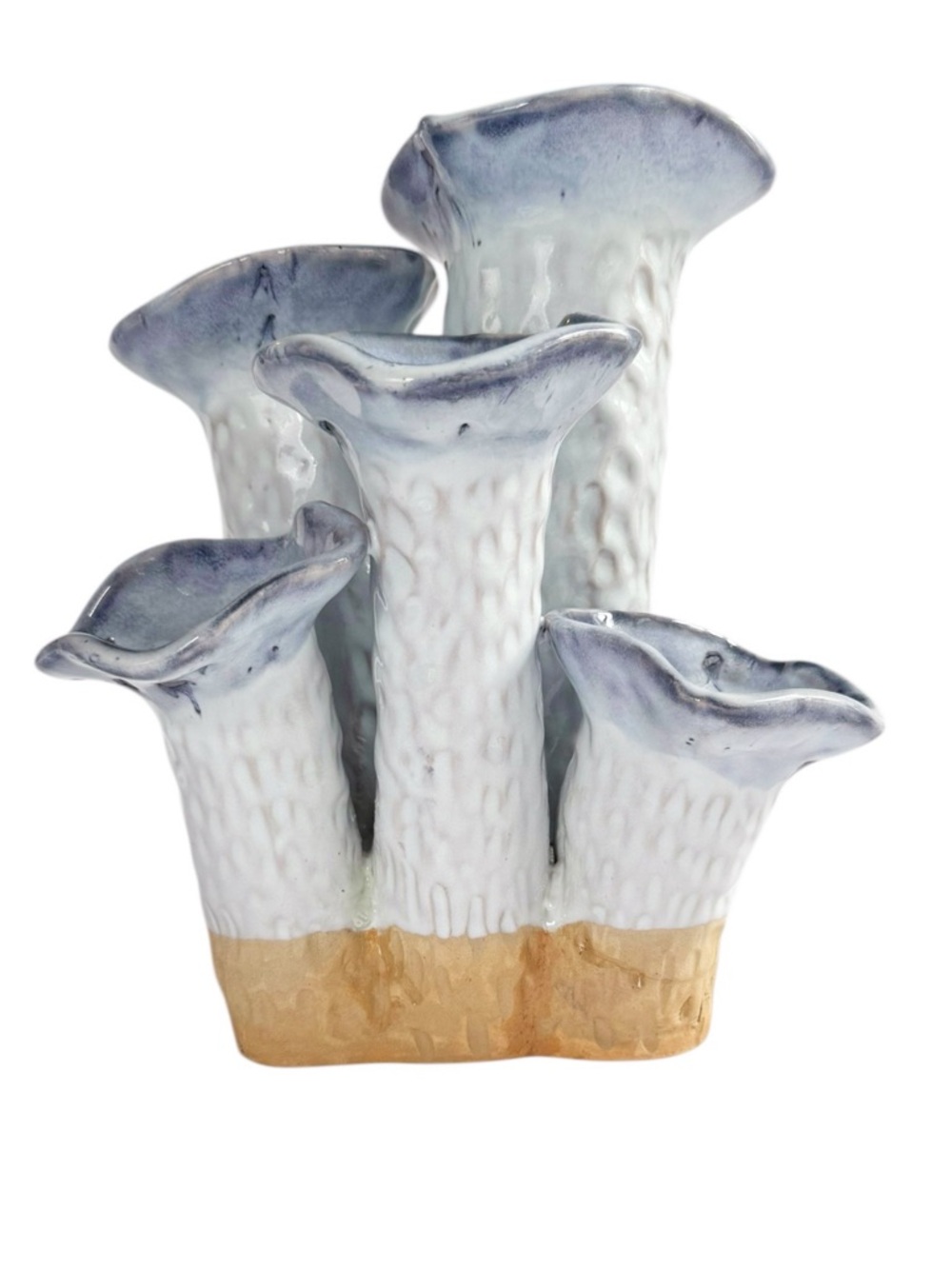 Handmade Glazed Stoneware Tulipiere Vase - Picture 3 of 9